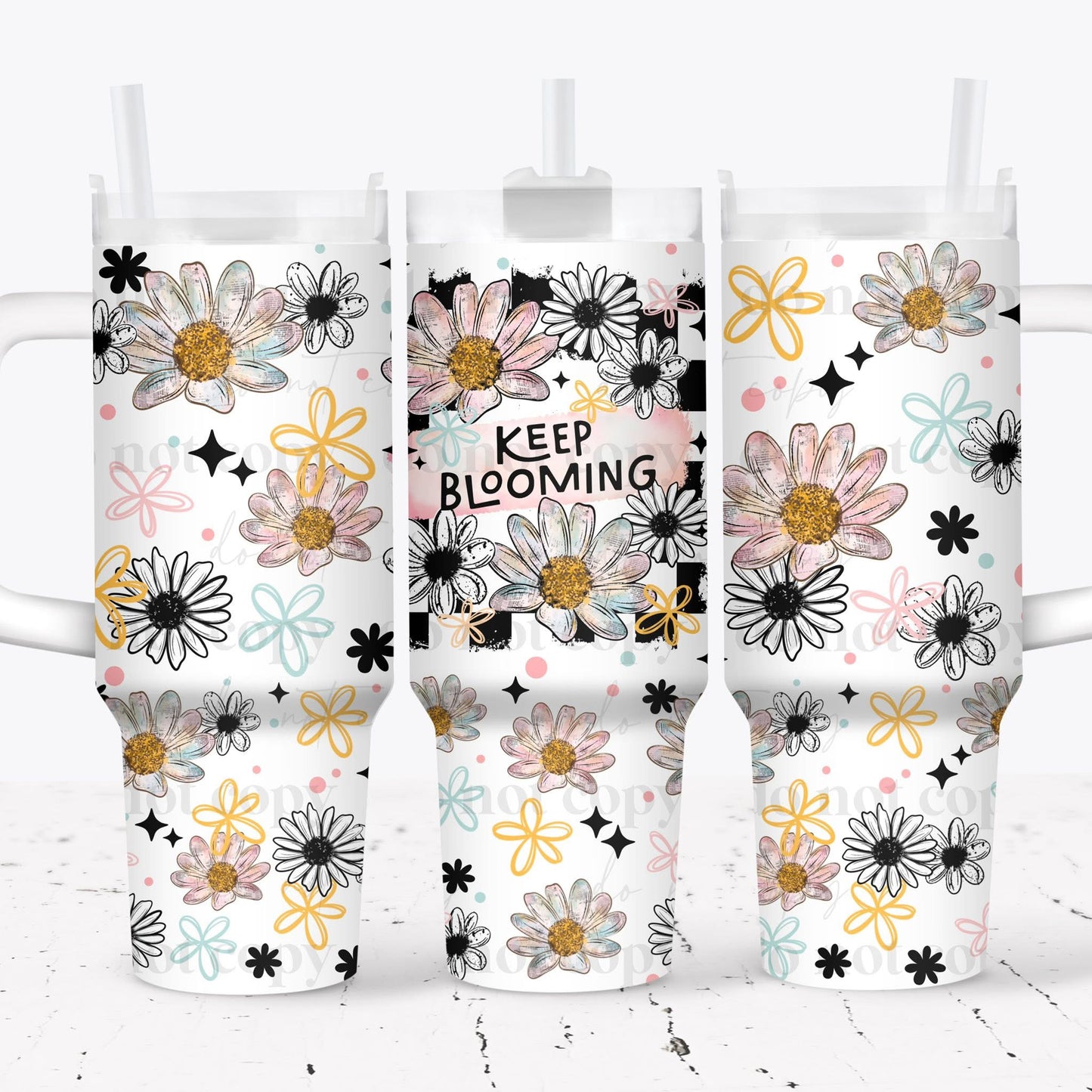 Keep Blooming 40oz Tumbler
