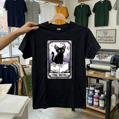 The Devil Kitty Tarot Card