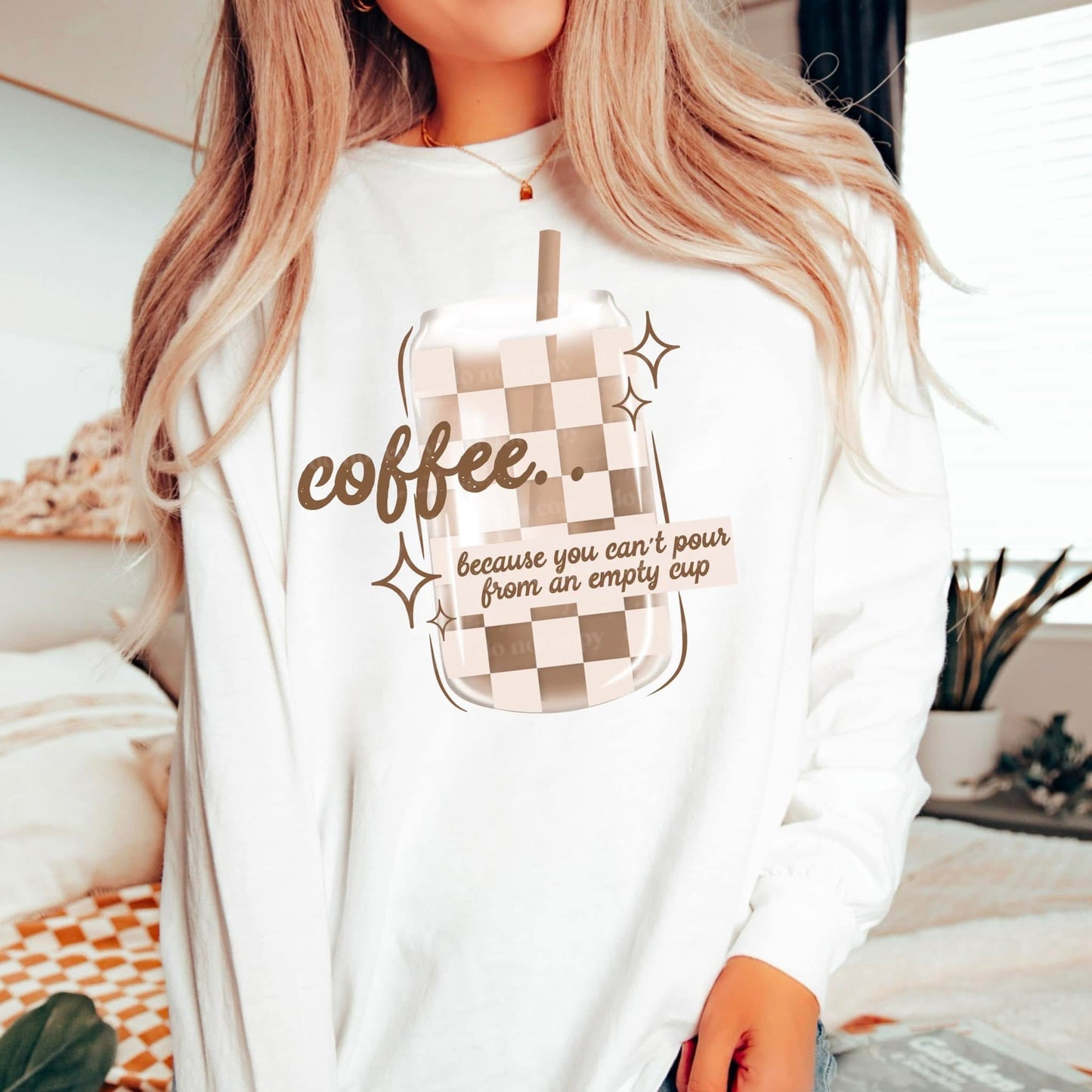 Coffee Cup Checkered