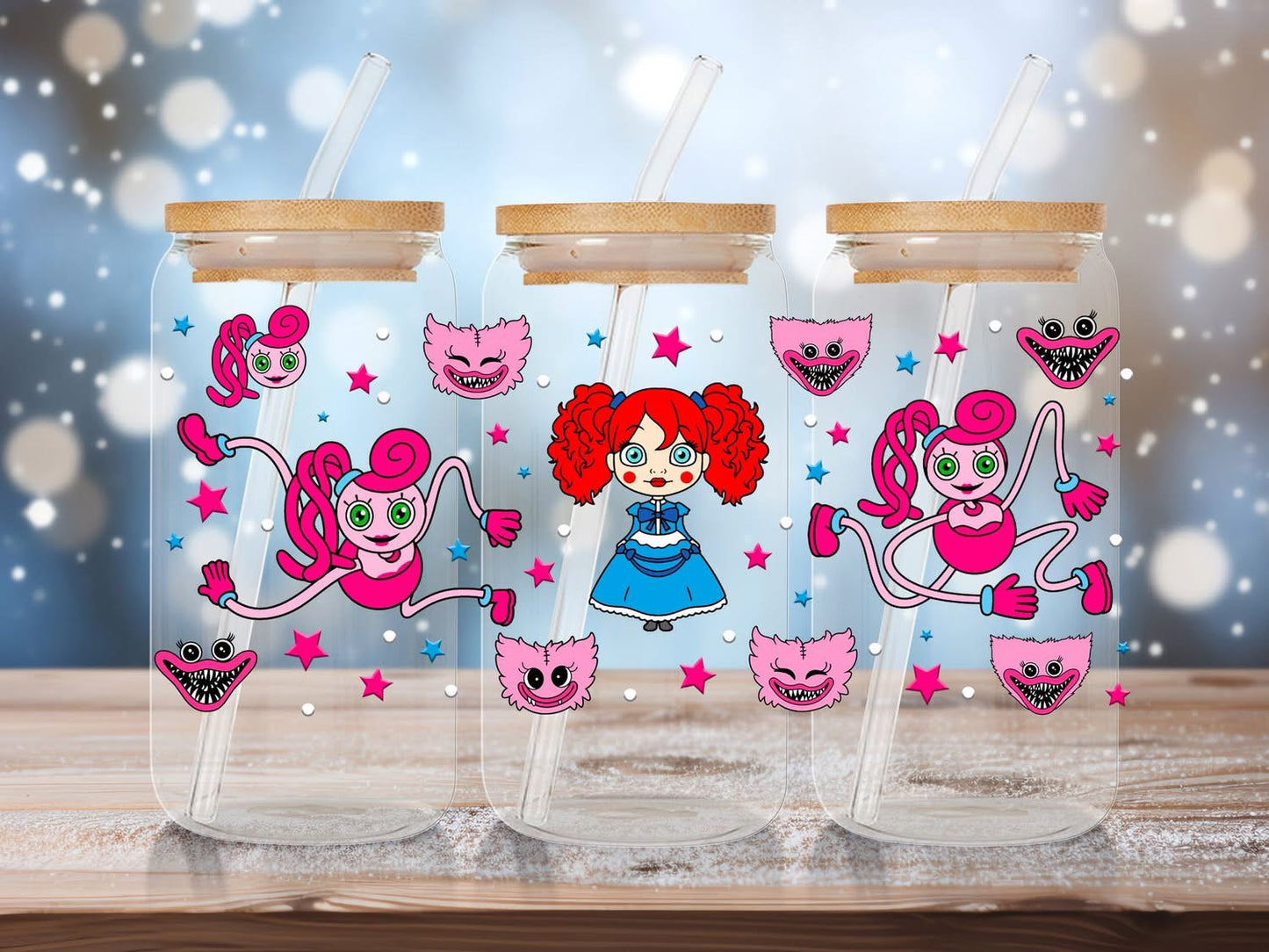 Poppy Playtime 16oz Glass Can