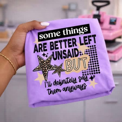 Say Some Things Anyway
