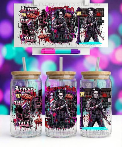 Sweeney Todd 16oz Glass Can
